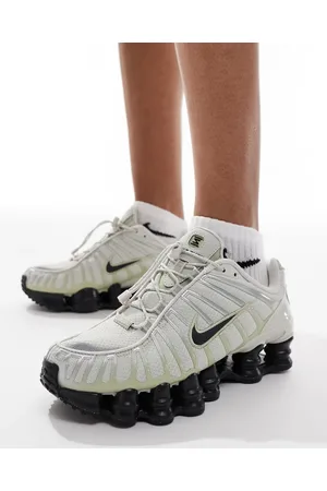 Nike Shox TL unisex trainers in grey, green and