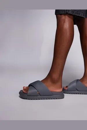 ASOS Padded cross over strap sandals in