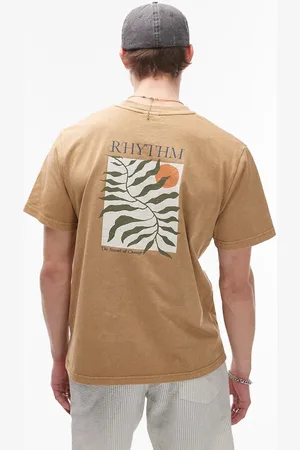 Rhythm Fern vintage short sleeve t shirt in tan