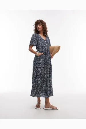 & OTHER STORIES Midaxi shirt dress with handkerchief hem in