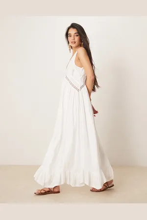 ASOS Hanky hem maxi dress with scoop neck in