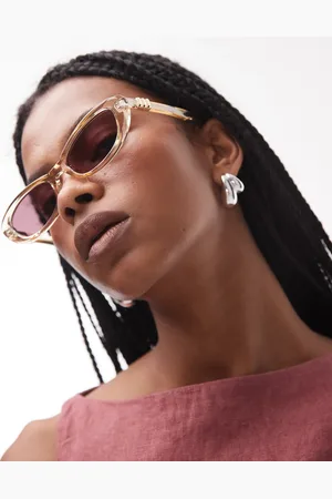Le Specs The whisperer oval sunglasses in pale