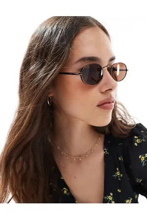 Aire Regulus round metal frame sunglasses with smoke lens in