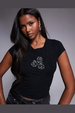 Princess Polly Roll the dice graphic baby tee in