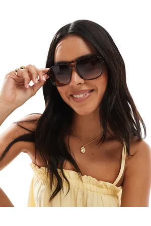 Stradivarius Aviator sunglasses in tortoiseshell