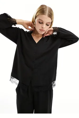 Object Lace detail shirt co-ord in
