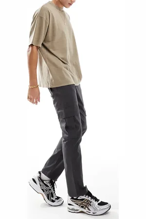 ASOS Slim cargo trouser in charcoal