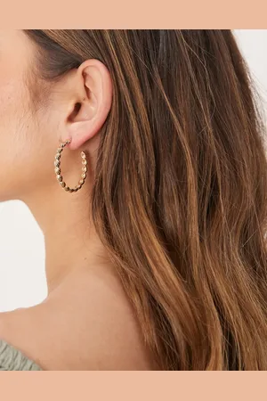 ASOS Hoop earrings with mini-shell detail in tone