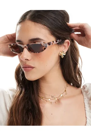 Aire Avior slim oval sunglasses in cookie tort