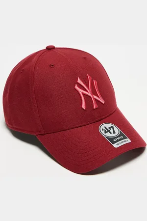 47 Brand Tonal NY Yankees clean up baseball cap in burgundy
