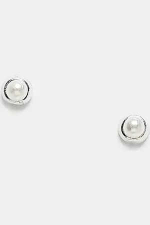 Kingsley Ryan Tiny pearl stud earrings in sterling