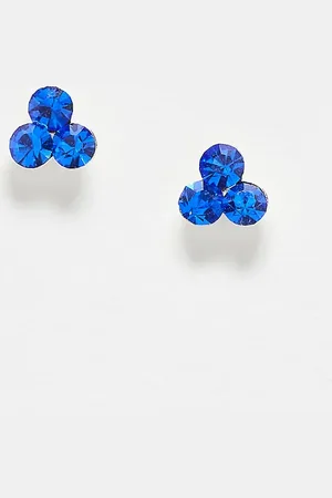 Kingsley Ryan Cluster sapphire gemset stud earrings