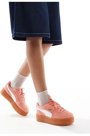 PUMA Palermo Eleveta trainers in coral