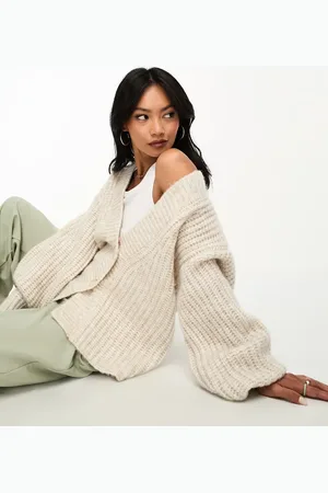 ASOS Chunky stitch cardigan in cream