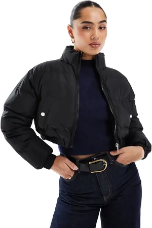 Brave Soul Cropped puffer jacket in