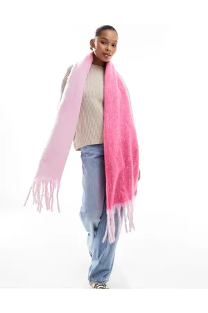 Pieces® Super soft tassel scarf in candy ombre