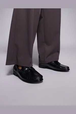WALK LONDON Tino tassel loafer in leather