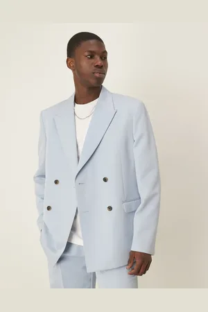 ASOS Relaxed double breasted suit jacket in