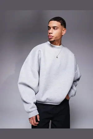 ASOS Extreme oversized heavyweight scuba sweatshirt in marl