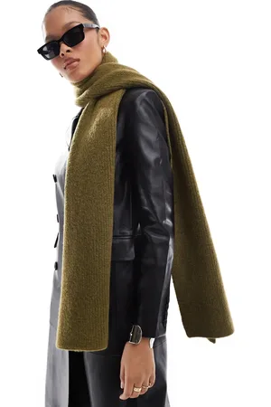 ASOS Knitted scarf in khaki