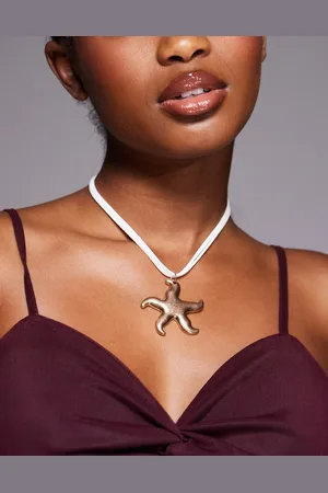 South Beach Starfish pendant cord necklace in