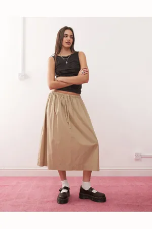 Weekday Annie sleeveless boat neck top in and grey stripe