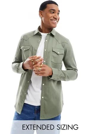 ASOS Skinny fit western denim shirt in