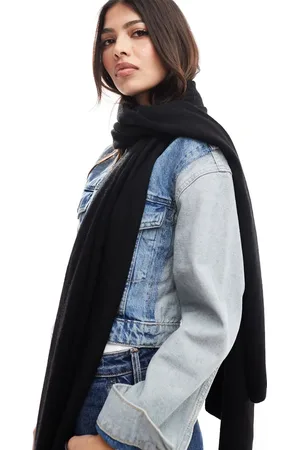 ASOS Lightweight scarf with wool mix in