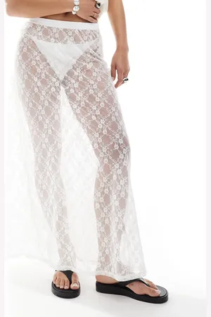 JJXX Midi lace skirt in