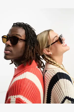 A. Kjærbede Marvin round sunglasses in demi tortoise