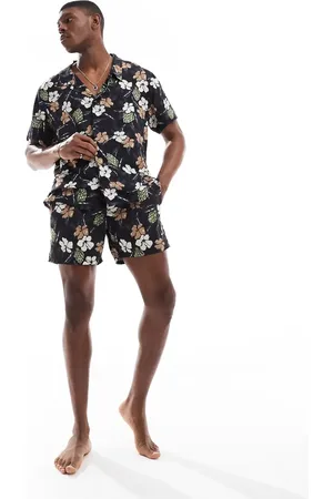 HUGO BOSS Boss co-ord floral print short sleeve shirt in
