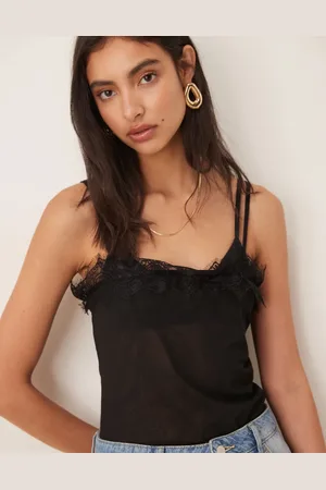 ASOS Mesh lace trim bodysuit in
