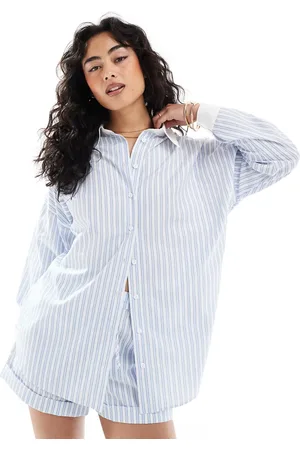 ASOS Contrast collar and cuff oversized co-ord shirt