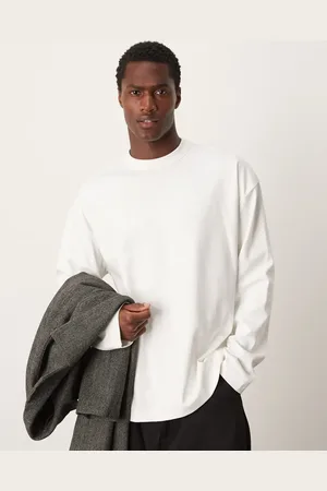 ASOS Premium interlock oversized long sleeve t-shirt 300gsm in