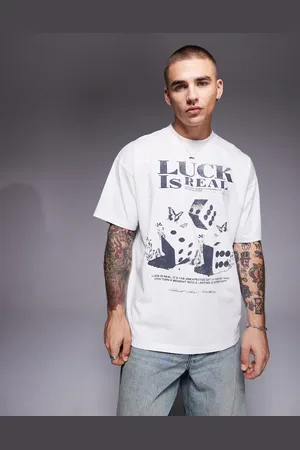 Good For Nothing Oversized luck t-shirt in off