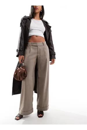 Hollister Tailored wide leg trouser in check
