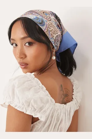 Sui Ava Mari bloom paisley headscarf in
