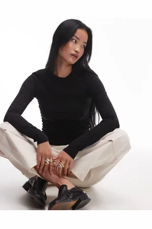 ARKET Supersoft slim fit long sleeve top in