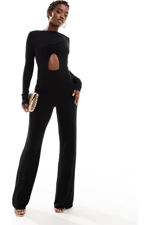 ASOS Long sleeve keyhole detail jumpsuit in