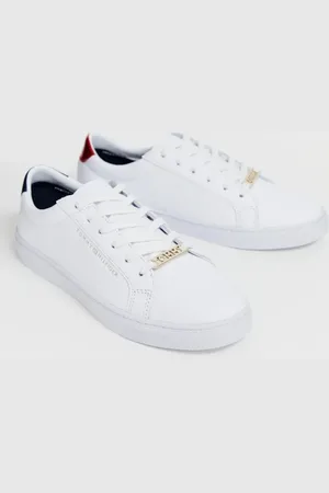 Tommy Hilfiger Classic logo leather lace up trainers
