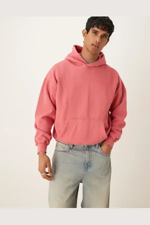 Abercrombie & Fitch Essential hoodie in acid wash berry