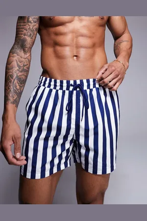 South Beach Contrast stripe swim short in navy