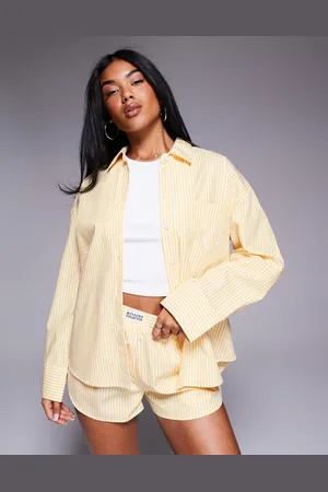ASOS Weekend Collective co-ord striped shirt in stripe