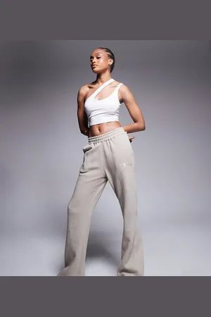 Kaiia Tall wide leg joggers in stone
