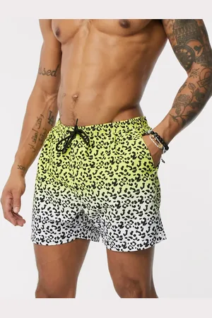 Brave Soul Dip dye chettah print swim short