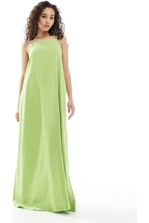 JJXX Linen blend long dress in