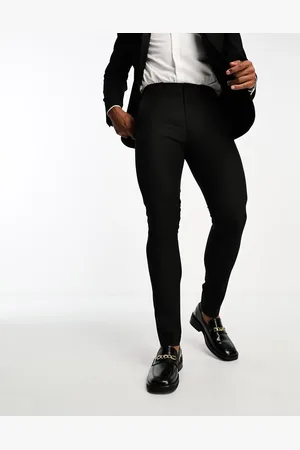 ASOS Skinny tuxedo suit trousers in