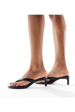 Pull&Bear Heeled thong sandal in