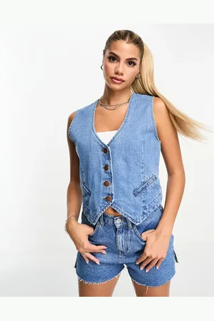 Threadbare Denim waistcoat in