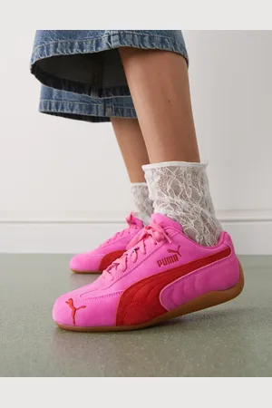 PUMA Speedcat trainers in & red